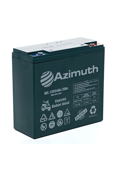 Azimuth 12v 24 Ah Amper Elektrikli Bisiklet Aküsü