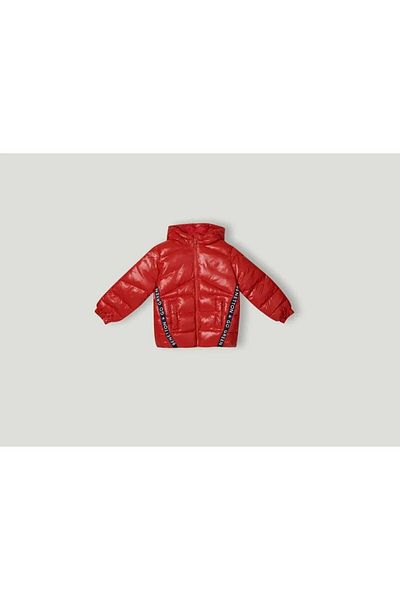 Benetton Boy's Striped Puffer Jacket 222A2Eo0Cn00