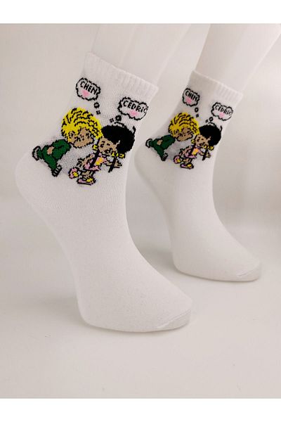 Shuttle Park Cedric Chen Unisex Comics Written White College Socks