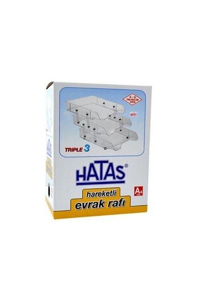 HATAS 3-Piece Transparent Document Shelf