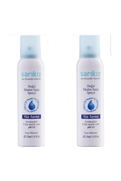 Sarıkız Maden Suyu Nemlendirici Yüz Spreyi Madensuyu 150ml X 2 Adet