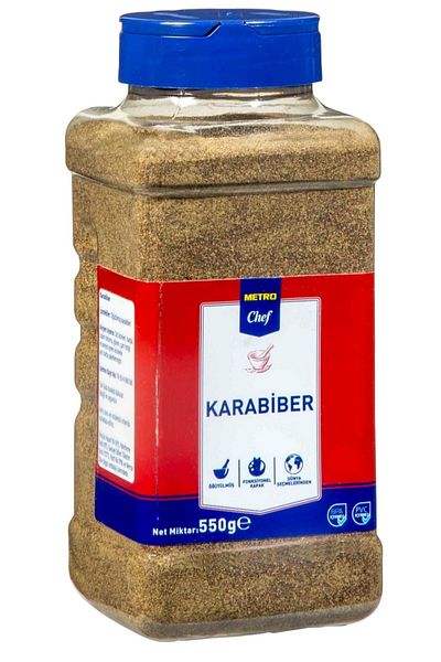 Metro Chef Black Pepper Ground - 550 g