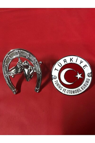 otopaspascım Tuning Uyumlu Federasyon Metal Arma Ve At Nalı Metal Arma Ikili Set Etiketçilere Özel