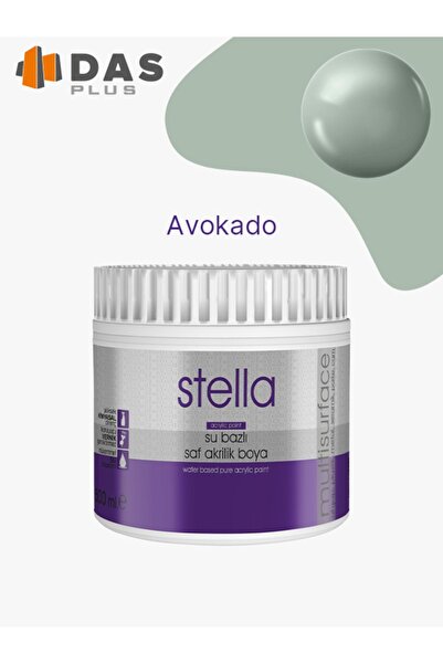 Stella SU BAZLI SAF AKRİLİK BOYA AVOKADO 500 ML.