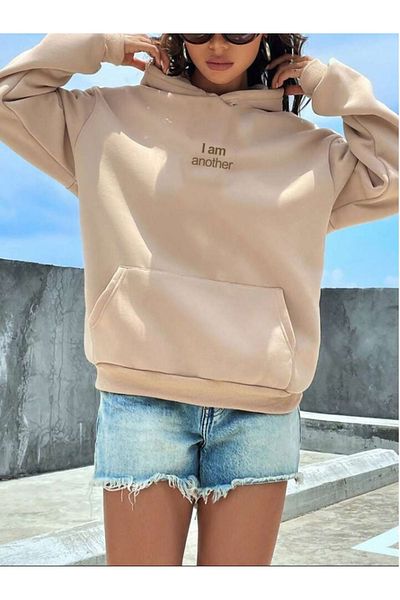 OFFSIDESIGN Unisex Oversize Hooded - I Am Another Printed Sweatshirt Hoodie