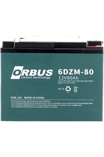 ORBUS 12 V 80 Ah Elektrikli Bisiklet Aküsü