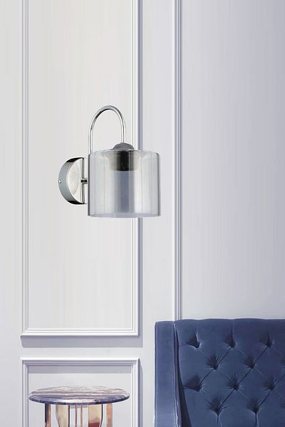 Uçar Antique Wall Sconce Smoked Double Glass