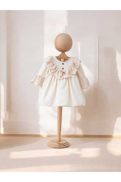 Mymio Baby Dress - Lace Detailed