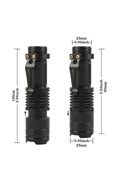 gold honey Zomlu Şarjlı El Feneri Güçlü Power Pil Şarj edilir