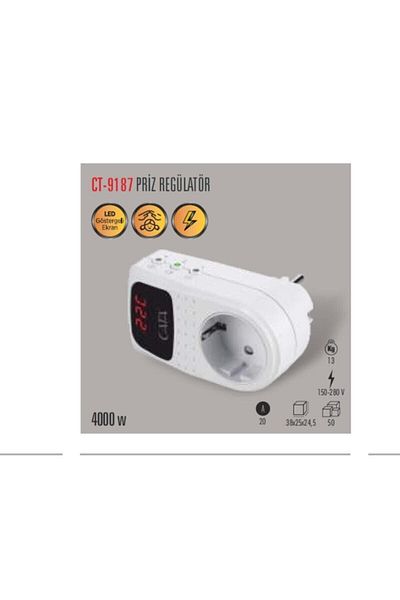 Cata Ct-9187 Socket Regulator (150-280v-4000w)