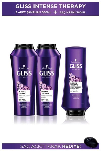 Gliss Intense Therapy 500ml x 2 Shampoo + 360ml Conditioner + Hair Lightening...