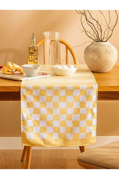 LC Waikiki Checker Patterned Runner 45X150 cm