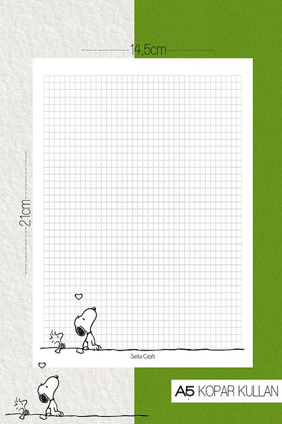 SelisCraft Σημειωματάριο με μοτίβο Snoopy 01 Daily Planner, Σημειωματάριο, Λίστα εκκρεμοτήτων, Σημειωματάριο, Ατζέντα