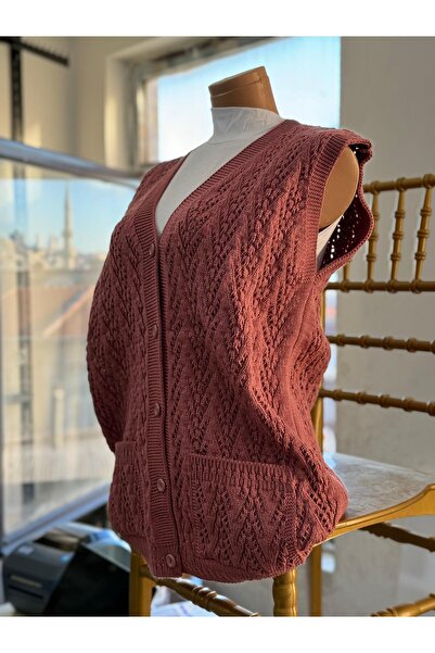 EM&FA TEKSTİL Mother's Vest - Houndstooth Model