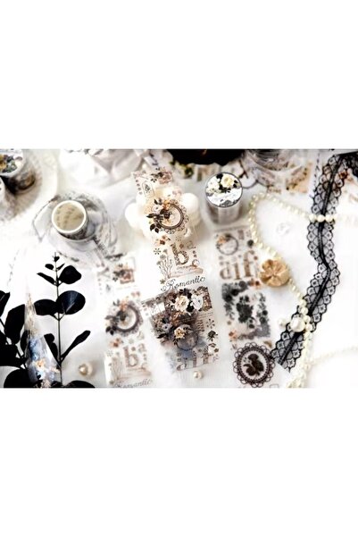 SF SCRAPBOOK KIRTASİYE Scrapbook Washi Journal Dantel Tape Sticker Rulo Pet S...