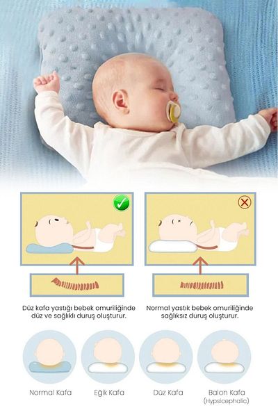 TEGA Baby Pillow - Flat Head Syndrome Prevention, Newborn Pillow