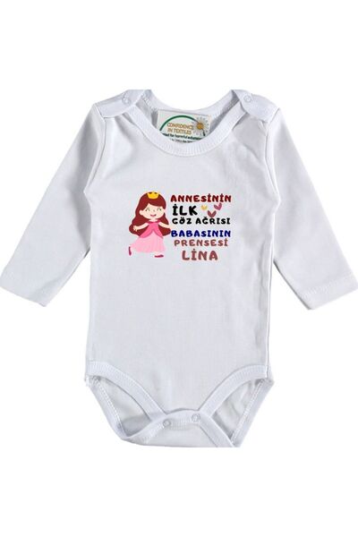 Mother's First Eye Pain Father's Princess Letter Baby Girl Bodysuit