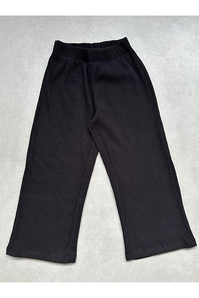 Berika YILDIRIM Black Fittili Spanish Leg Trousers