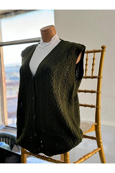 EM&FA TEKSTİL Mother's Vest - Houndstooth Model