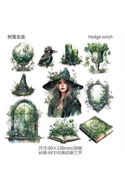 SF SCRAPBOOK KIRTASİYE 20parça Scrapbook / Bullet / Journal / Vintage Gotik S...