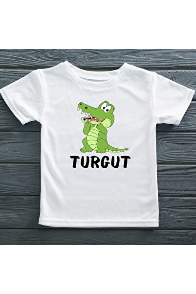 Asilcomkids Timsah temalı isim yazılabilen Yazılı Çocuk Tişörtü