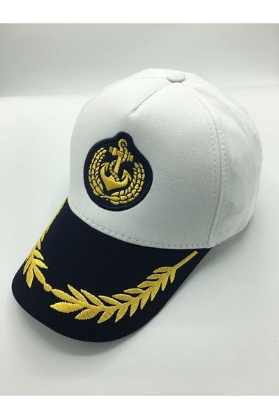 GONCA ŞAPKA Adjustable Men's and Women's Sailor Model Captain Hat