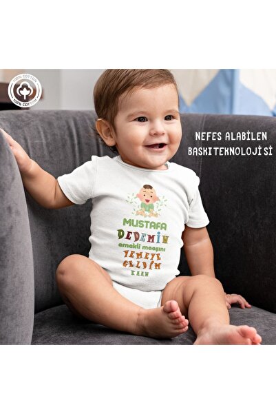 My grandfather came to eat my pension Personalized Baby Boy Bodysuit