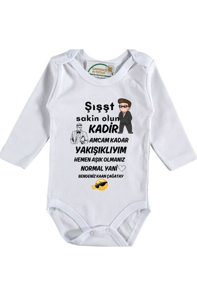 Asilcomkids Shiiit Keep Calm I'M as Good Looking as My Uncle Baby Bodysuit
