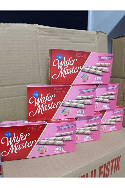 wafer master ÇİZMECİ TİME ÇİLEKLİ RULO GOFRET 65GR 6 ADET