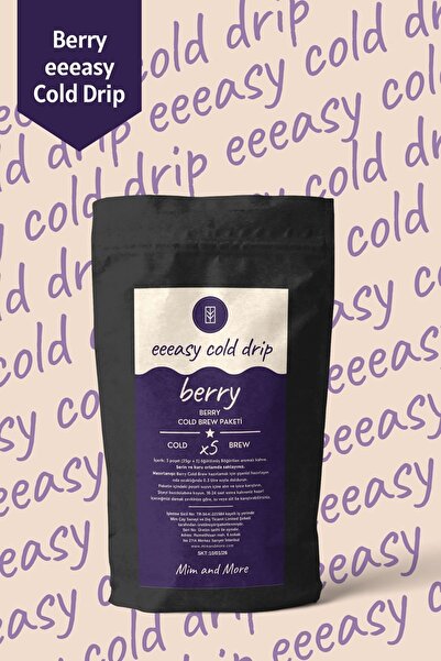 Mim and More Berry Easy Cold Drip - Böğürtlenli Cold Brew Paketi, 5 X 25 gr