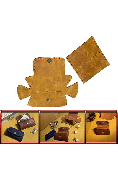 AiryFooT Crazy Leather για Γυναικείο Μικρό Πορτοφόλι - Έτοιμο κομμένο κομμάτι