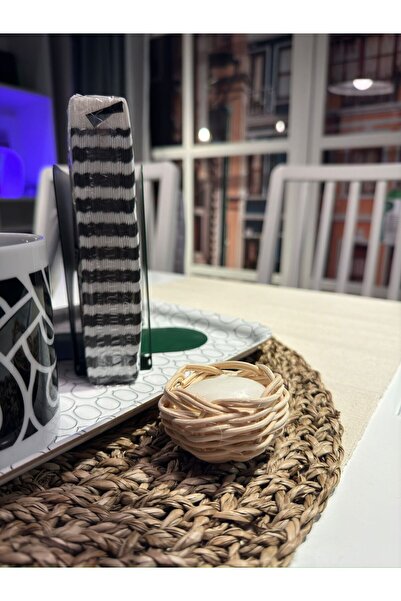 Nedabella İtalyan Mumluk/ Rattan Mumluk, Dekoratif Mumluk, Hediyelik, El yapı...