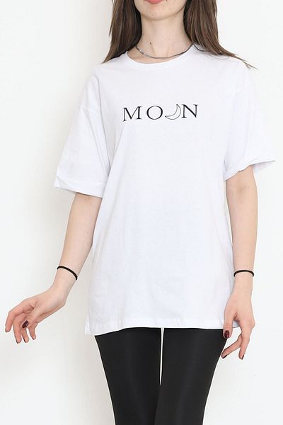 MarDyHome Tricou imprimat cu mânecă dubla alb - 16560.1567