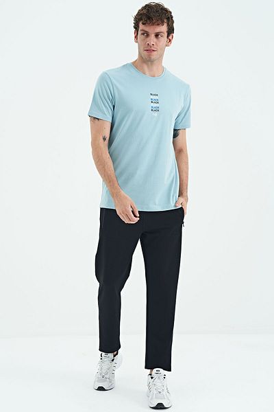 TOMMY LIFE Boyce Black Men's Sweatpants - Classic Leg - 84954