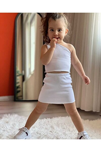 Süslüm Kids White Crop Set