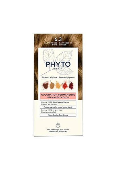 Phyto Color Bitkisel Saç Boyası - 6.3 Koyu Kumral Dore Yeni Formül