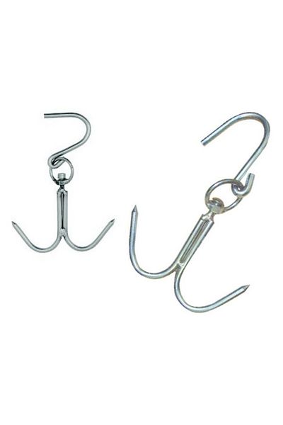 PERİBOİA Double Hook Meat Hanging Hook with Rotating System