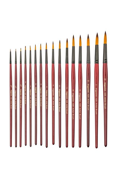 Bigpoint 123 Series Synthetic Bristle Round Brush No: 8