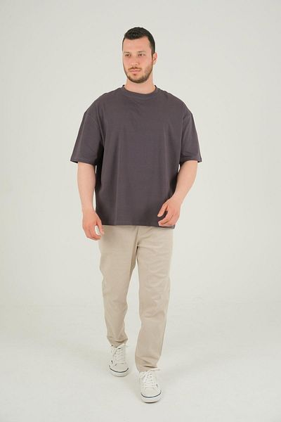 ASG TEKSTİL Ανδρικό κοντομάνικο Anthracite Basic T-shirt