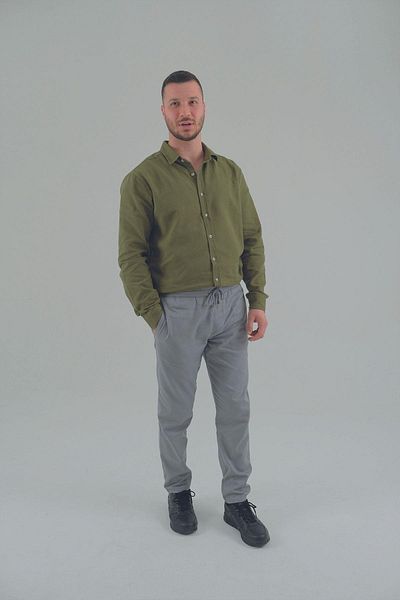 ASG TEKSTİL Men'sSlimFit AnthraciteJoggerPants