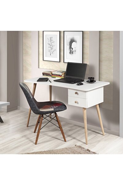 REYSA MOBİLYA Balbina Çalışma Masası Beyaz