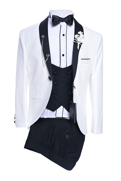 Doctor junior Black Lapel 8 Piece Kids Tuxedo Suit