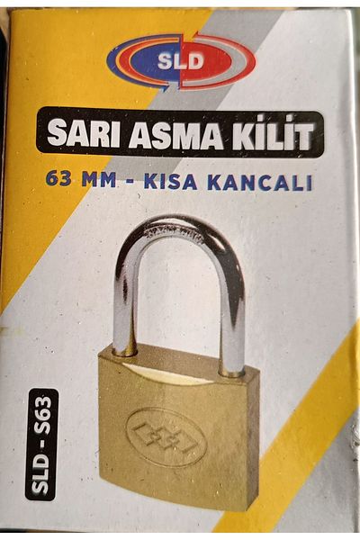 EKO 63mm Yellow Padlock