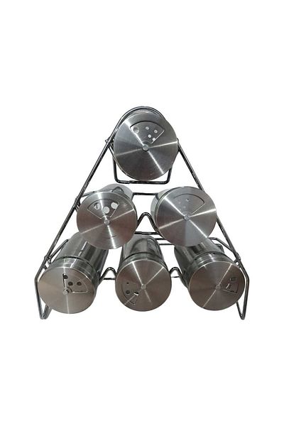Natural CAM-432 Model Metal Coated Glass and Spice Set - Set of 6