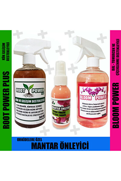 Orkide Yetiştirme Orkide Besin Seti - Süper Set- Mantar Önleyici Özel Set (3 Ürün)