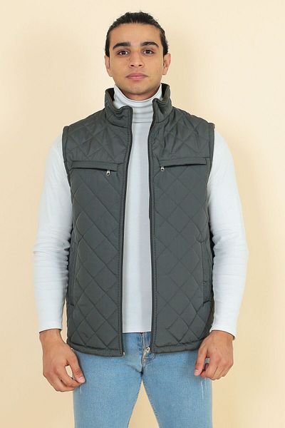 HeviStor Ανδρικό γιλέκο Relaxed Fit - Καπιτονέ, Fleece, HeviStor
