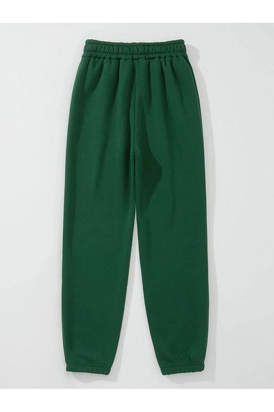 Mythologie Boston Sweatpants Jogger - Nefti Green Printed Rubber Leg ψηλόμεσο χειμώνα