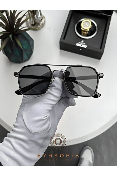 Eyesofia نظارات شمسية سوداء للنساء والرجال زجاج UV400