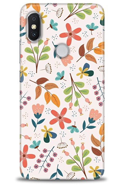 Genel Markalar Xiaomi Redmi Note 6 Pro Kılıf Hd Baskılı Kılıf - Renkli Dallar
