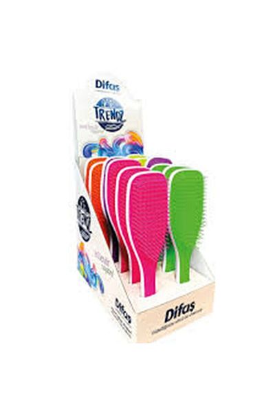 Difaş 3Pcsmulticolored Hair Brush Difas Trenz